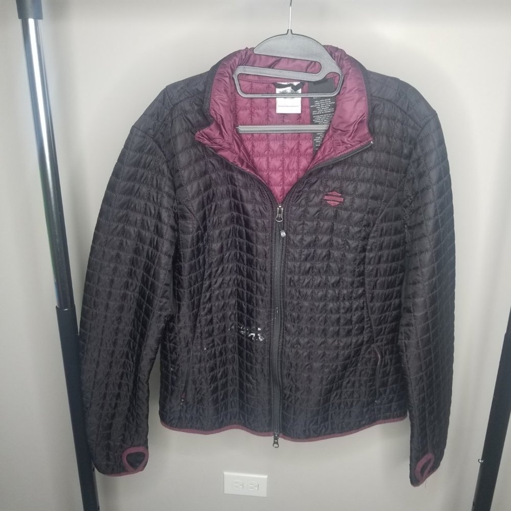 Harley Davidson Black Puffer Jacket